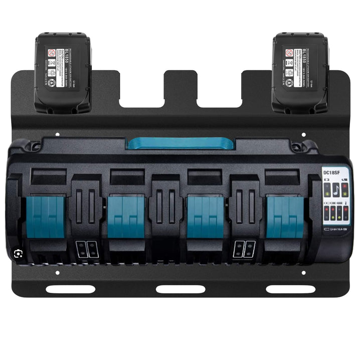 Wandhalterung Ladegeräthalter Für Makita DC18SF ladegerät,18V 14,4V Akku und Akku Bohrschrauber, Sta