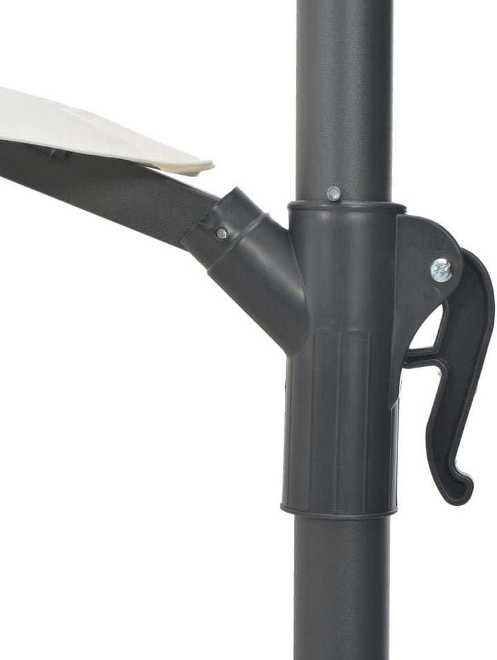 Festnight Wand-Sonnenschirm ? 300 cm Wandmontage Ampelschirm mit Metallmast Gartenschirm Terrassensc