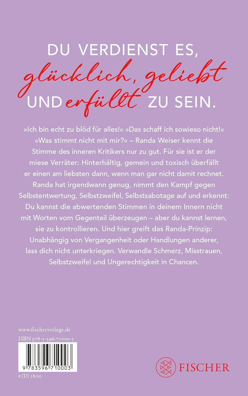 Das Randa-Prinzip: Besieg den miesen Verräter in dir | Randa Weiser, bekannt als Randa_and_the_gang,
