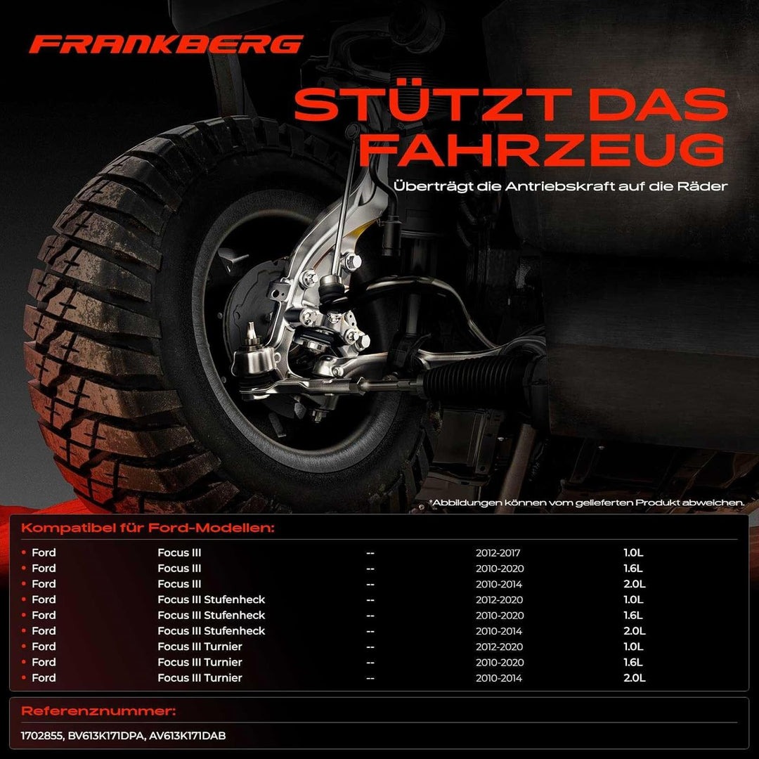 Frankberg Achsschenkel Radaufhängung Vorne Links Kompatibel mit Focus III Stufenheck/Turnier Focus I
