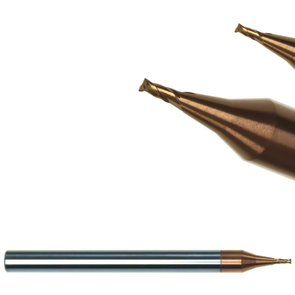 Micro Fräser VHM-TiSiN Minifräser 0,2-0,9mm - Ø 0,2, Ø 0,2