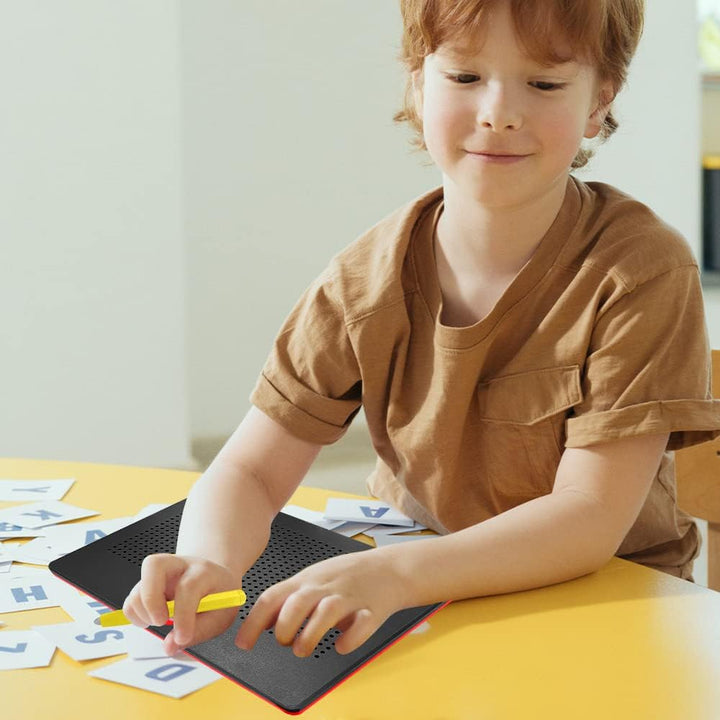 HONPHIER Kinder Zaubertafel Magnetische Zeichenbrett Reissbrett mit Stift Stahlkugel Tablet Abwischb