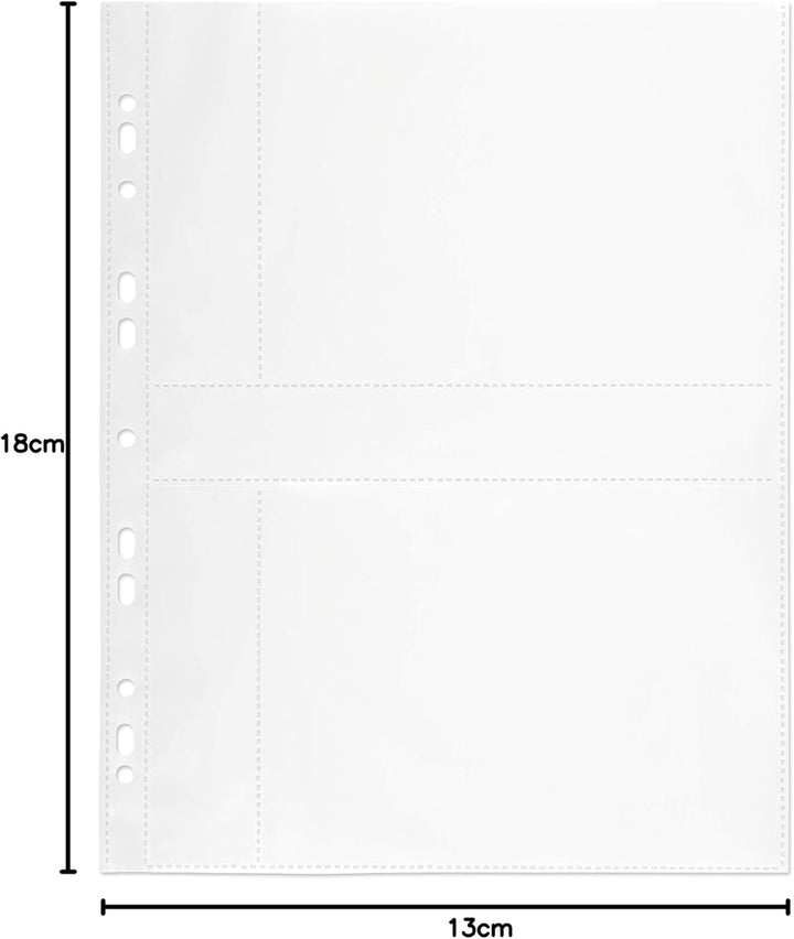 mashpaper Fotohüllen weiss 100 Stück 13x18cm Querformat für 2x2 Fotos 75644 13 x 18 cm, weiss, 100 H