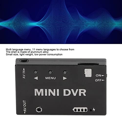 Dilwe RC-Videorecorder-Modul, Mini-RC-DVR-Modul Video NTSC PAL Umschaltbar Eingebauter Akku Video-Au