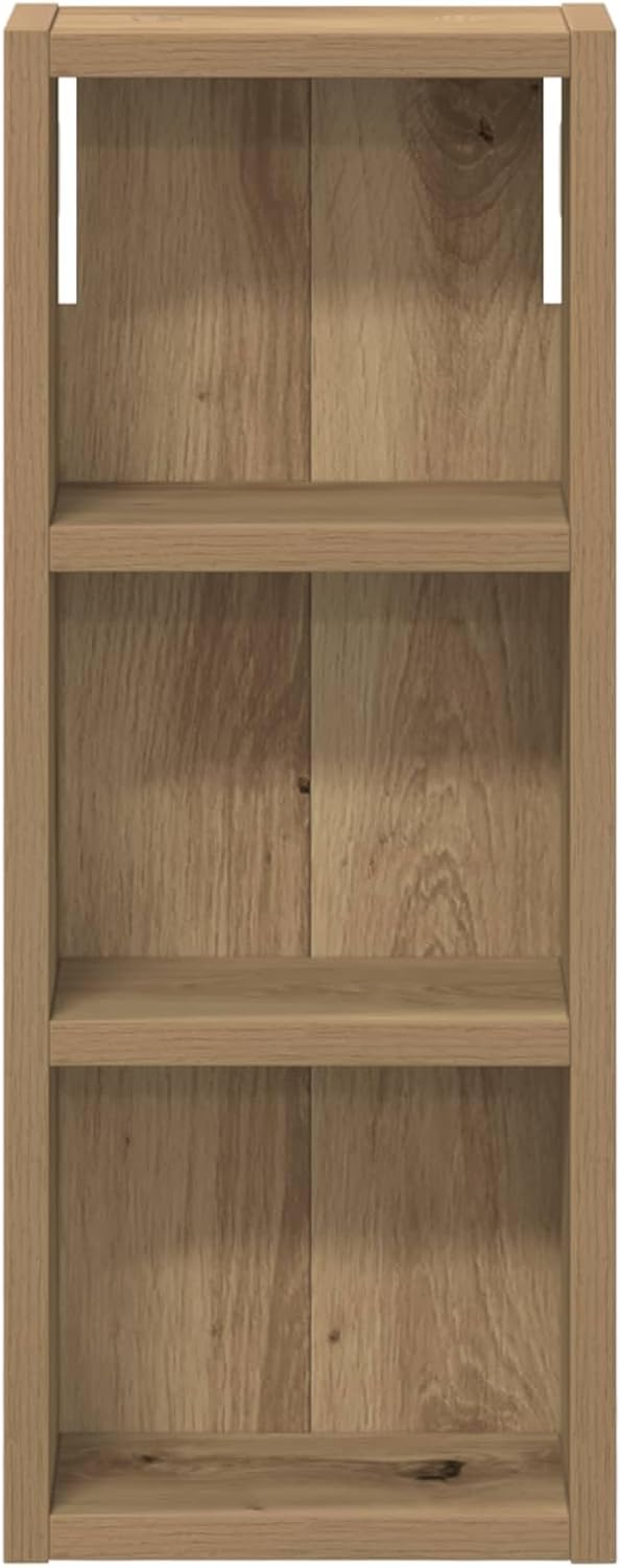 vidaXL Badezimmer-Wandschrank Kunsthandwerk Eiche 20 x 10 x 50 cm, Moderner Badschrank, rechteckiges