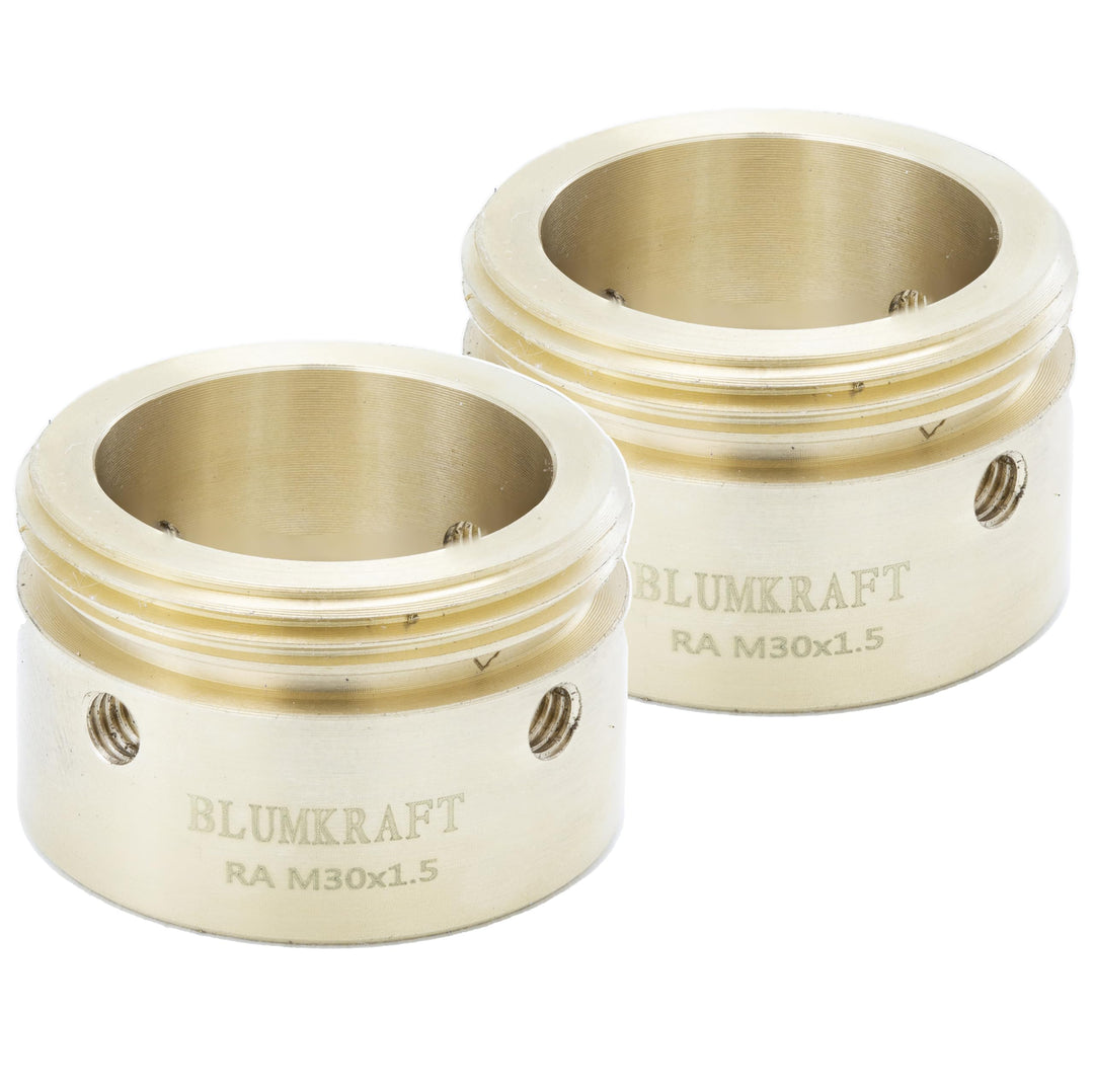 2 Stück Heizkörper-Adapter aus Messing, kompatibel mit Danfoss RA (20-23 mm) auf M30 x 1,5, für Ther