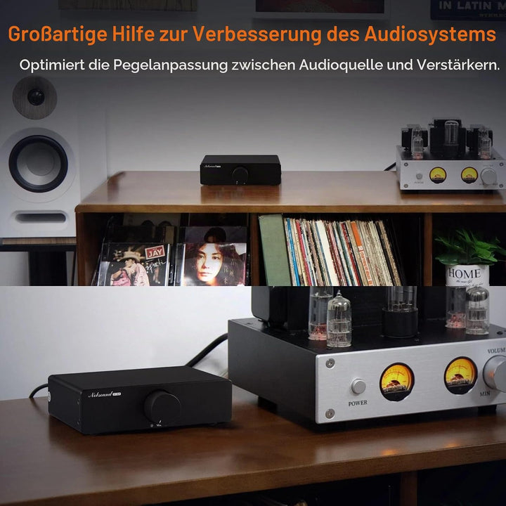 XLR Passiver Vorverstärker Dämpfer: Symmetrischer Stereo Audio Lautstärkeregler zur Signaloptimierun