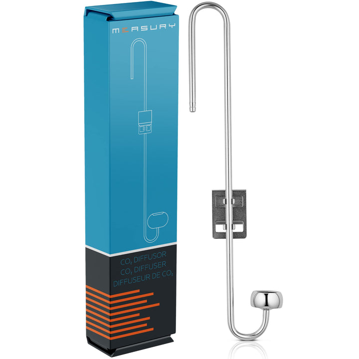 Measury CO2 Diffusor Aquarium aus Edelstahl, Diffuser Aquarium - 250mm 25 cm, 25 cm