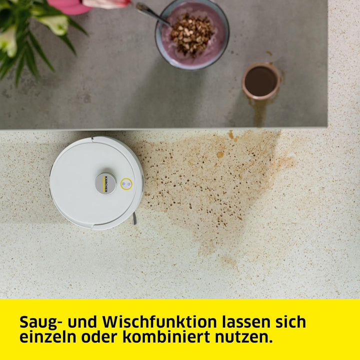 Kärcher Saug- und Wischroboter RVC 3 Comfort Extra, 15.000 Pa, bis 130 min Laufzeit, App-Steuerung,