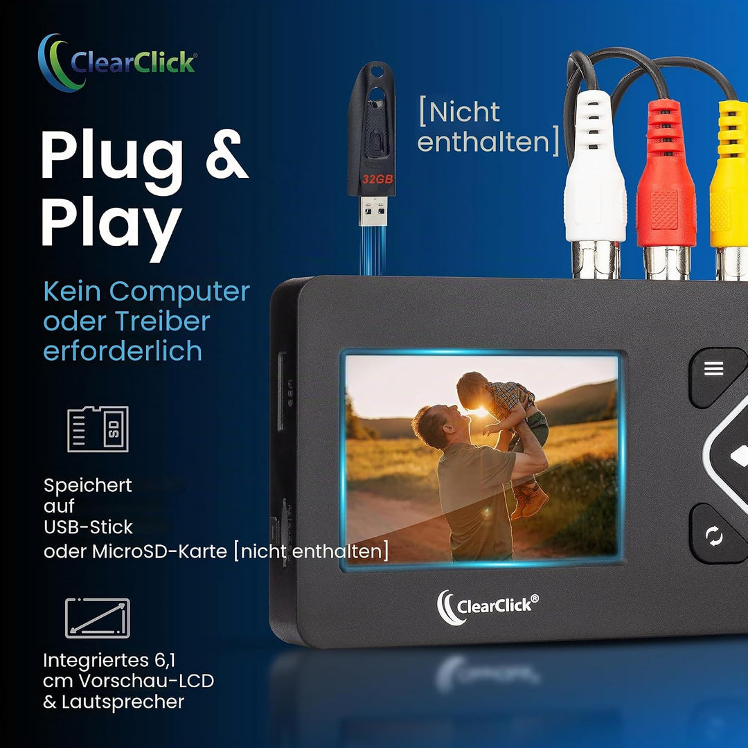 ClearClick Video zu Digital Converter 2.0 (zweite Generation) Mini Edition - Aufnahme von Videos von