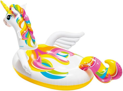 Badeinsel Luftmatratze Einhorn 201x140x97cm für Pool Badesee