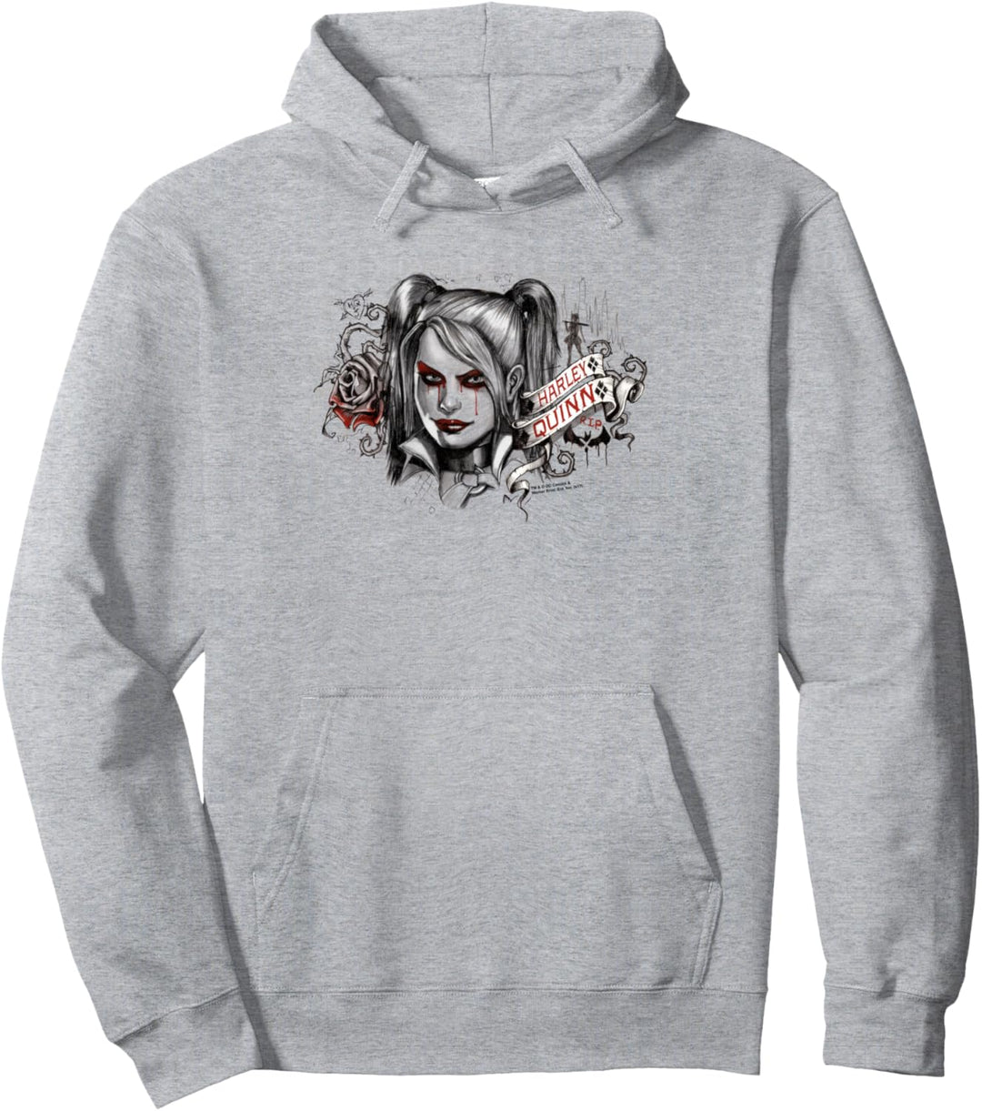 Batman: Arkham Knight Harley Quinn Sketch Pullover Hoodie