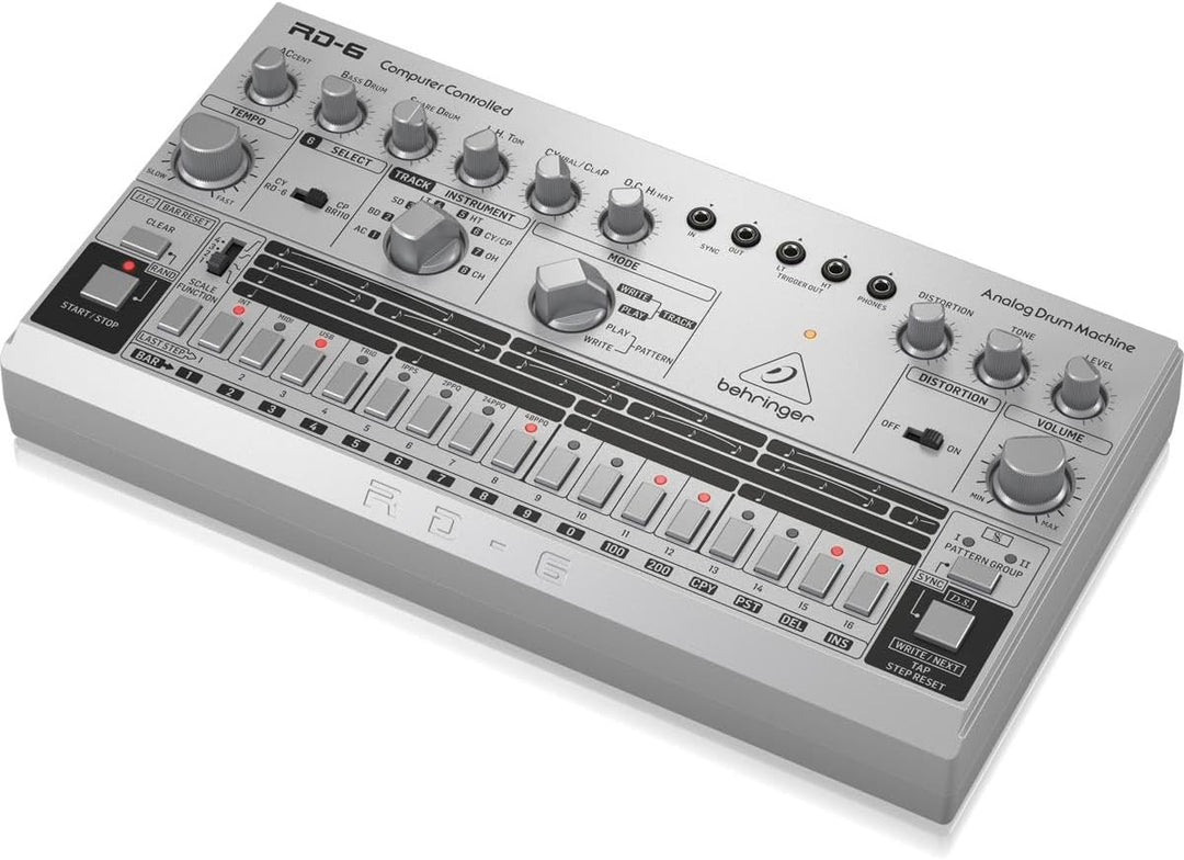 Behringer RD-6-SR Silber RHYTHM DESIGNER RD-6 Single, Silber RHYTHM DESIGNER RD-6 Single