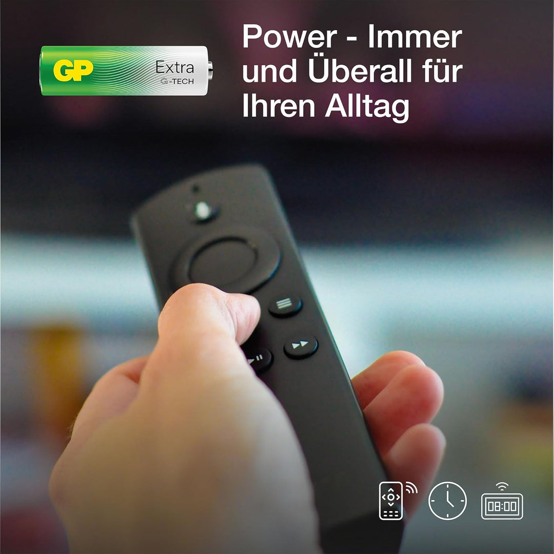 GP Extra Alkaline Batterien AA 1,5V Longlife G-TECH Technologie | 80 Stück R6 Batterien Mignon Vorra