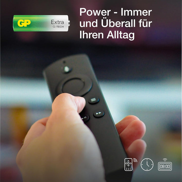 GP Extra Alkaline Batterien AA 1,5V Longlife G-TECH Technologie | 80 Stück R6 Batterien Mignon Vorra