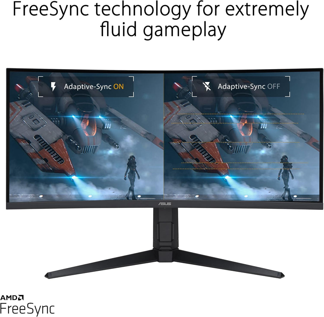 ASUS TUF Gaming VG34VQEL1A | 34 Zoll UWQHD Curved Monitor | 100 Hz, 1ms MPRT, FreeSync, HDR 10 | VA