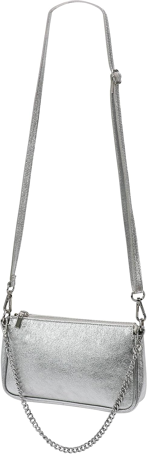 SH Leder Echtleder Schultertasche Umhängetasche Handtaschen Clutch kleine Tasche Abendtasche 23x13cm
