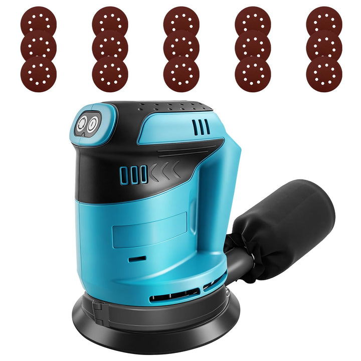 Roadtime 125mm Exzenterschleifer Schleifmaschine für Makita 18V(no Akku) | 20,000 U/min, 3 Geschwind