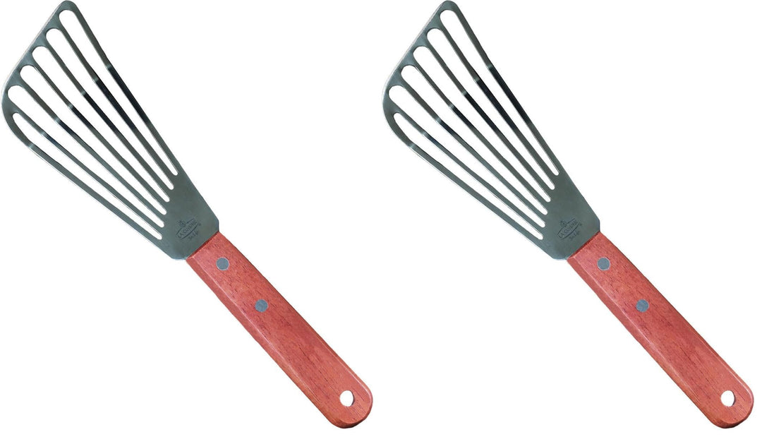 La Cuisine Pfannenwender Edelstahl mit Schlitzen zum Wenden von Fischen Fleischeiern Pfannkuchen Abg