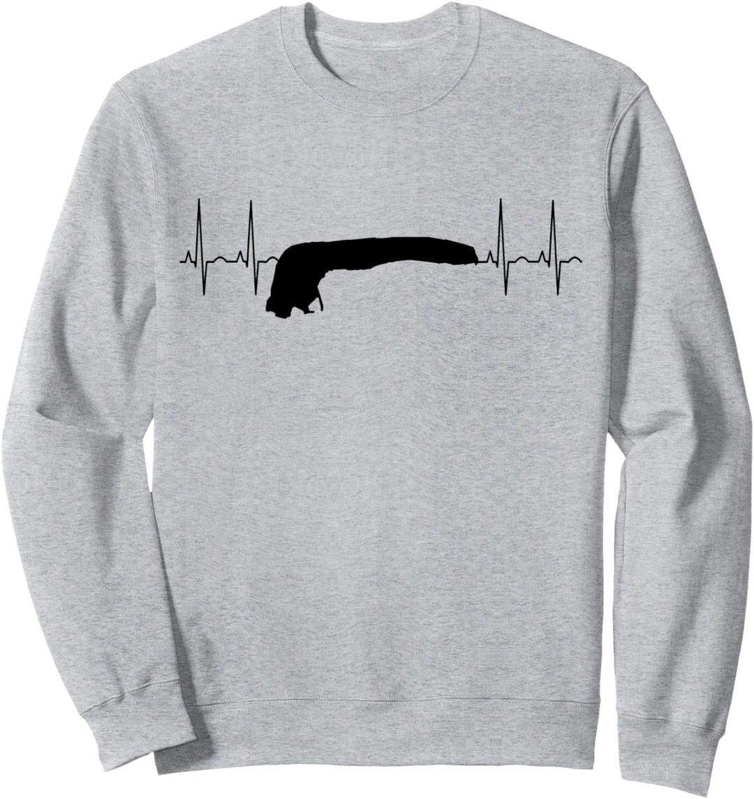 Langeoog Herzschlag Ostfriesische Insel Urlaub Nordsee Sweatshirt