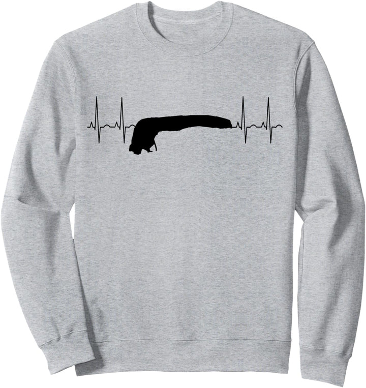 Langeoog Herzschlag Ostfriesische Insel Urlaub Nordsee Sweatshirt