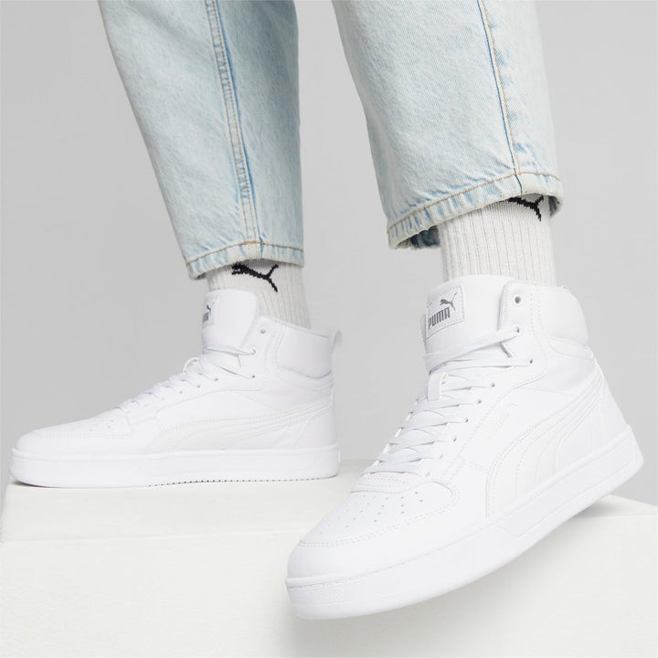 PUMA Unisex Caven 2 Sneaker 41 EU Puma White Puma Silver, 41 EU Puma White Puma Silver