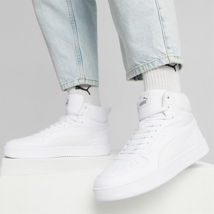 PUMA Unisex Caven 2.0 Mid WTR Sneakers Sneaker 36 EU Puma White Puma Silver, 36 EU Puma White Puma S
