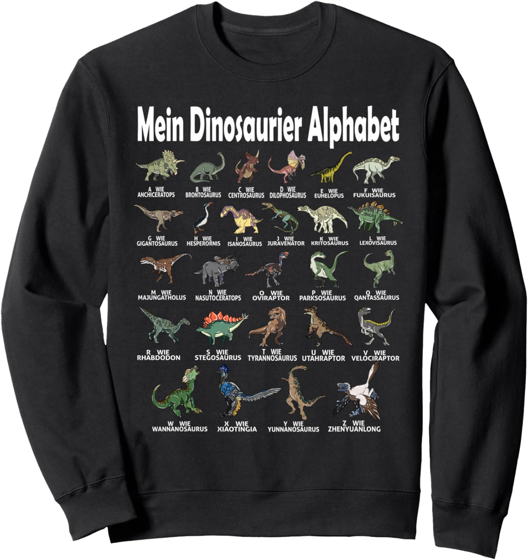Dino Alphabet Dinosaurier ABC A-Z T-Rex Tyrannosaurus Rex Sweatshirt