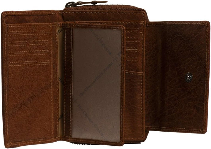 The Chesterfield Brand Antique Buff Hanoi Geldbörse RFID Leder 14,5 cm
