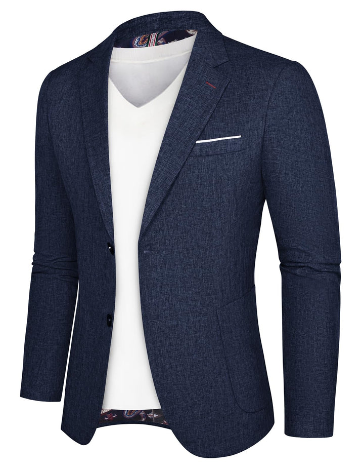 PJ PAUL JONES Herren Sakko Sportlich Regular Fit Business Anzugjacke Modern Freizeit Blazer mit 2 Kn