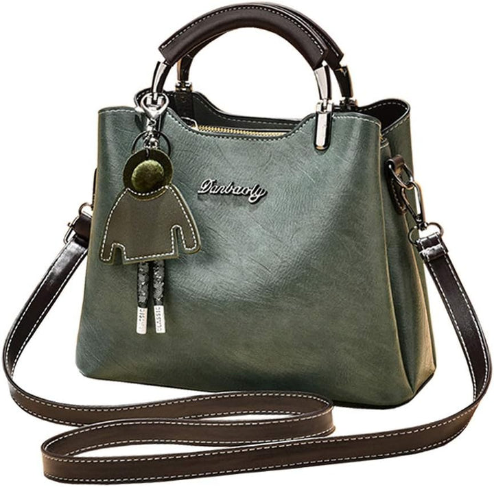 BUKESIYI Damen Tasche Umhängetasche Handtasche Frauen Klein Schultertasche Weekender Lack PU Leder C
