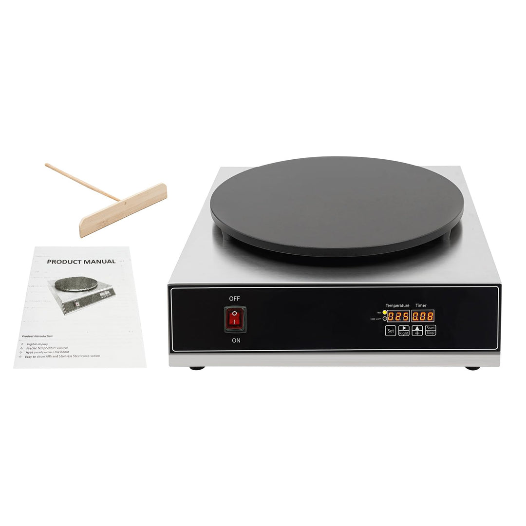Electric Crepe Maker Elektrische Pfannkuchenmaschine mit Digitalanzeige