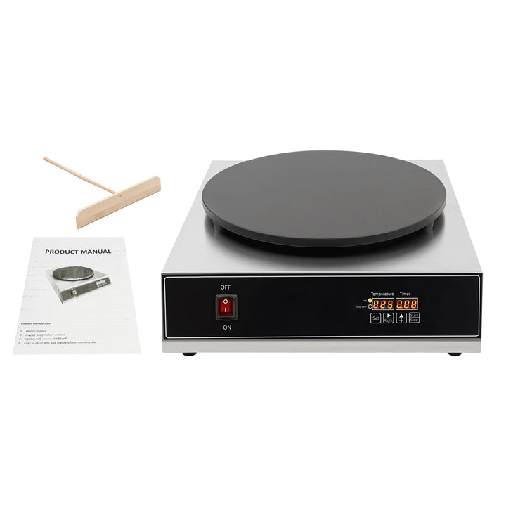 Electric Crepe Maker Elektrische Pfannkuchenmaschine mit Digitalanzeige