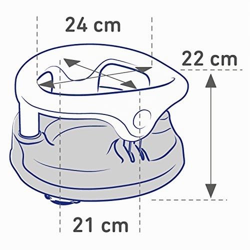 Rotho Babydesign Badesitz, mit Scharnierring und Kindersicherung, 7-16 Monate, bis zu 13 kg, BPA-, 3