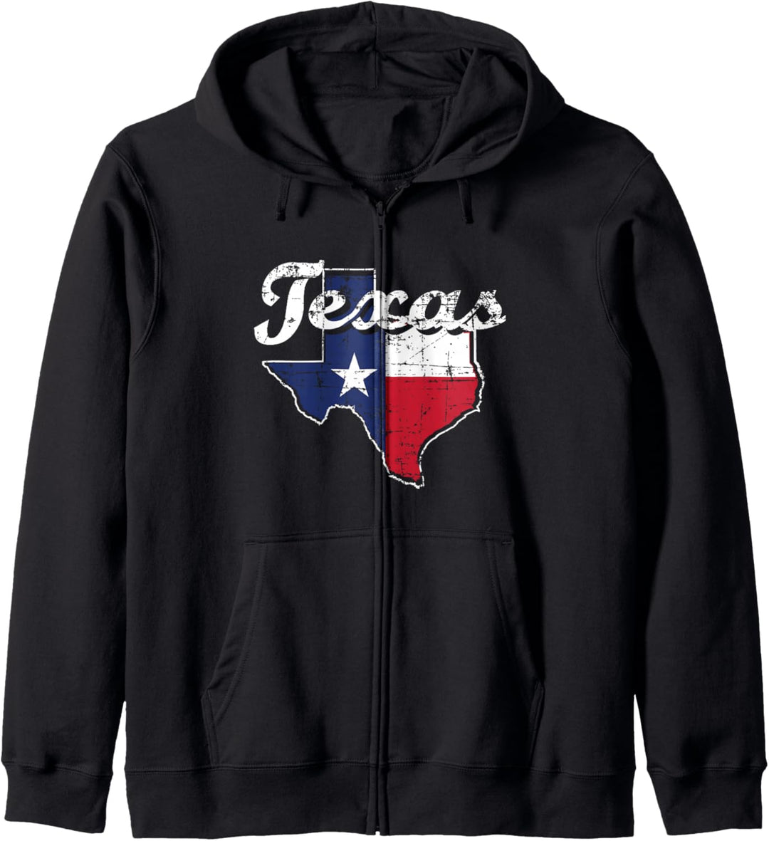 Retro Texas TX vintage state flag Kapuzenjacke