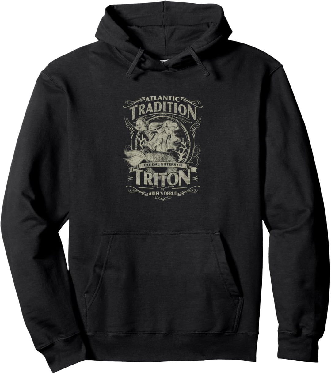 Disney Little Mermaid Ariel Atlantic Tradition Poster Pullover Hoodie