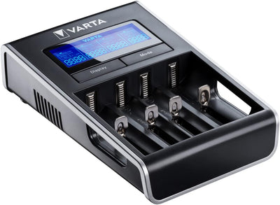 VARTA Akku Ladegerät, Batterieladegerät für AA/AAA, Dual Tech Charger, 4 Lademodi, Temperaturkontrol