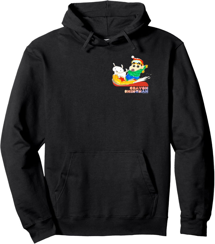 Crayon Shin-chan Snow Board Pullover Hoodie