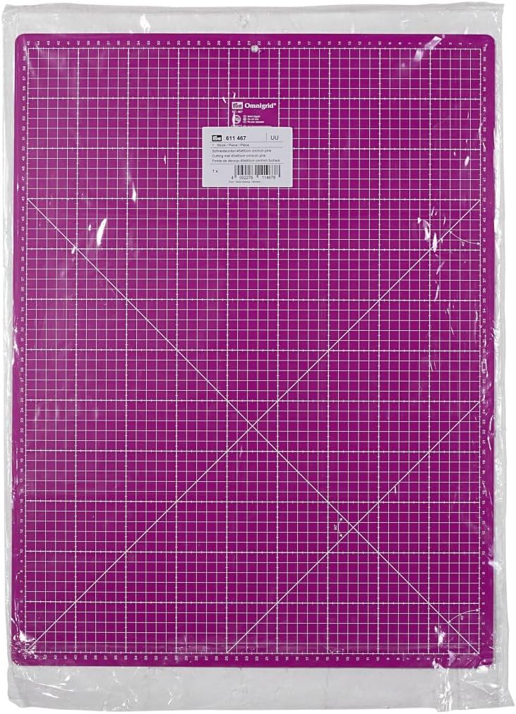Prym Schneideunterlage 45 x 60 cm cm/inch pink, Kunststoff, 60 x 45 x 0.2 cm