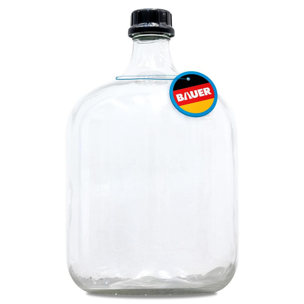 Flaschenbauer Ballonflasche 25L mit Schraubverschluss und Tragegurt - Glas Gärballon - ideal für Obs
