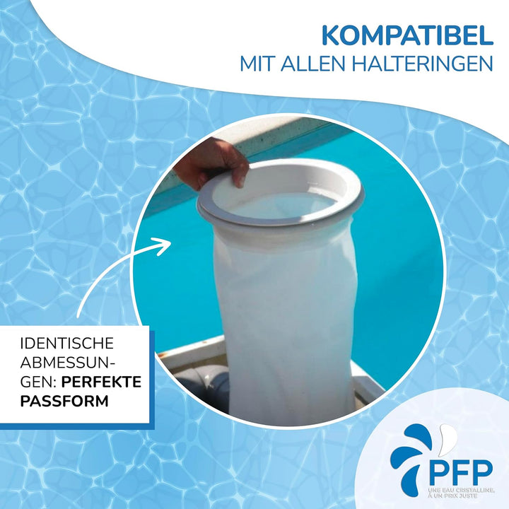 Poche Filtrante Filtertasche, kompatibel mit Pool von Desjoyaux, 2 x 6 Mikron