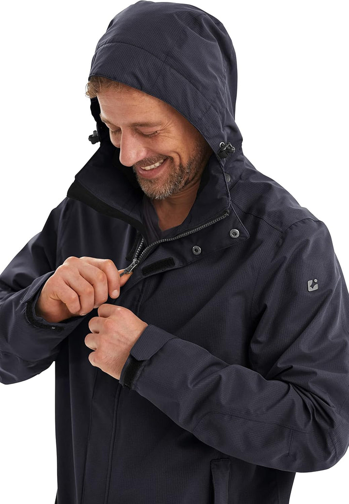 Killtec Herren Xenios Funktionsjacke Mit Abzippbarer Kapuze, Schwarz