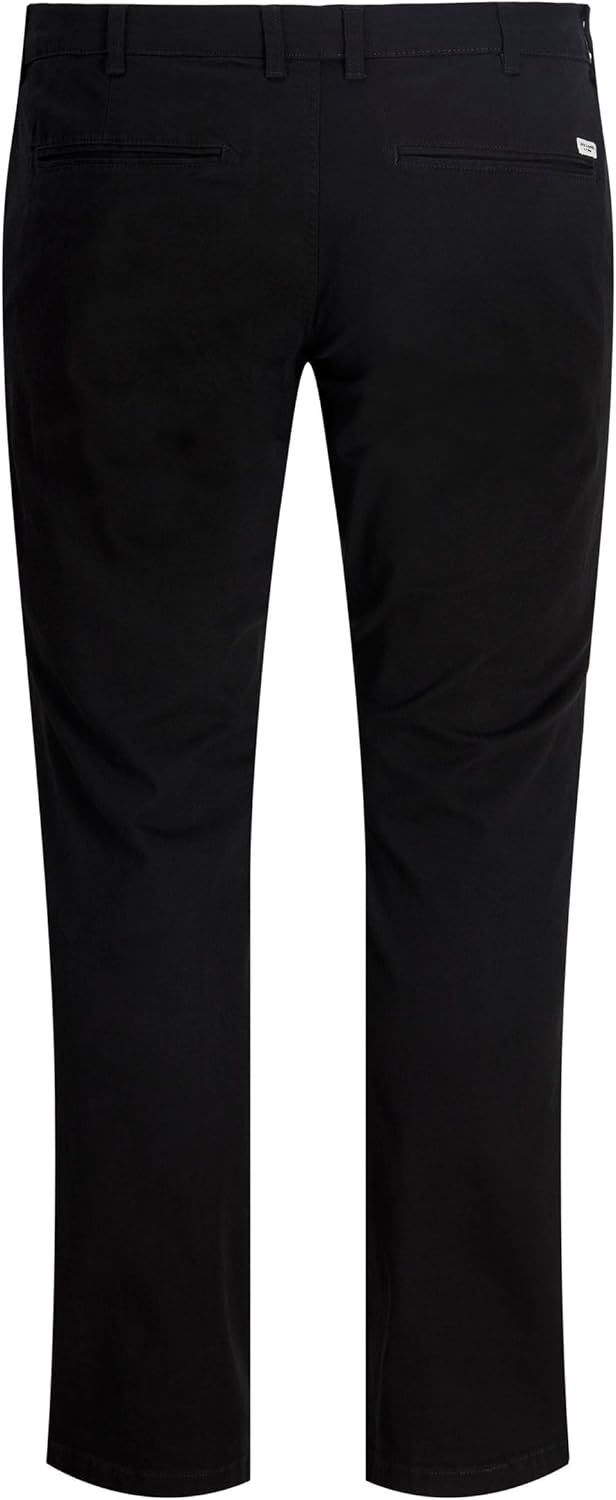 JACK & JONES Male Chino Hose Plus Size Regular Fit Chino Hose 40W / 30L Schwarz, 40W / 30L Schwarz