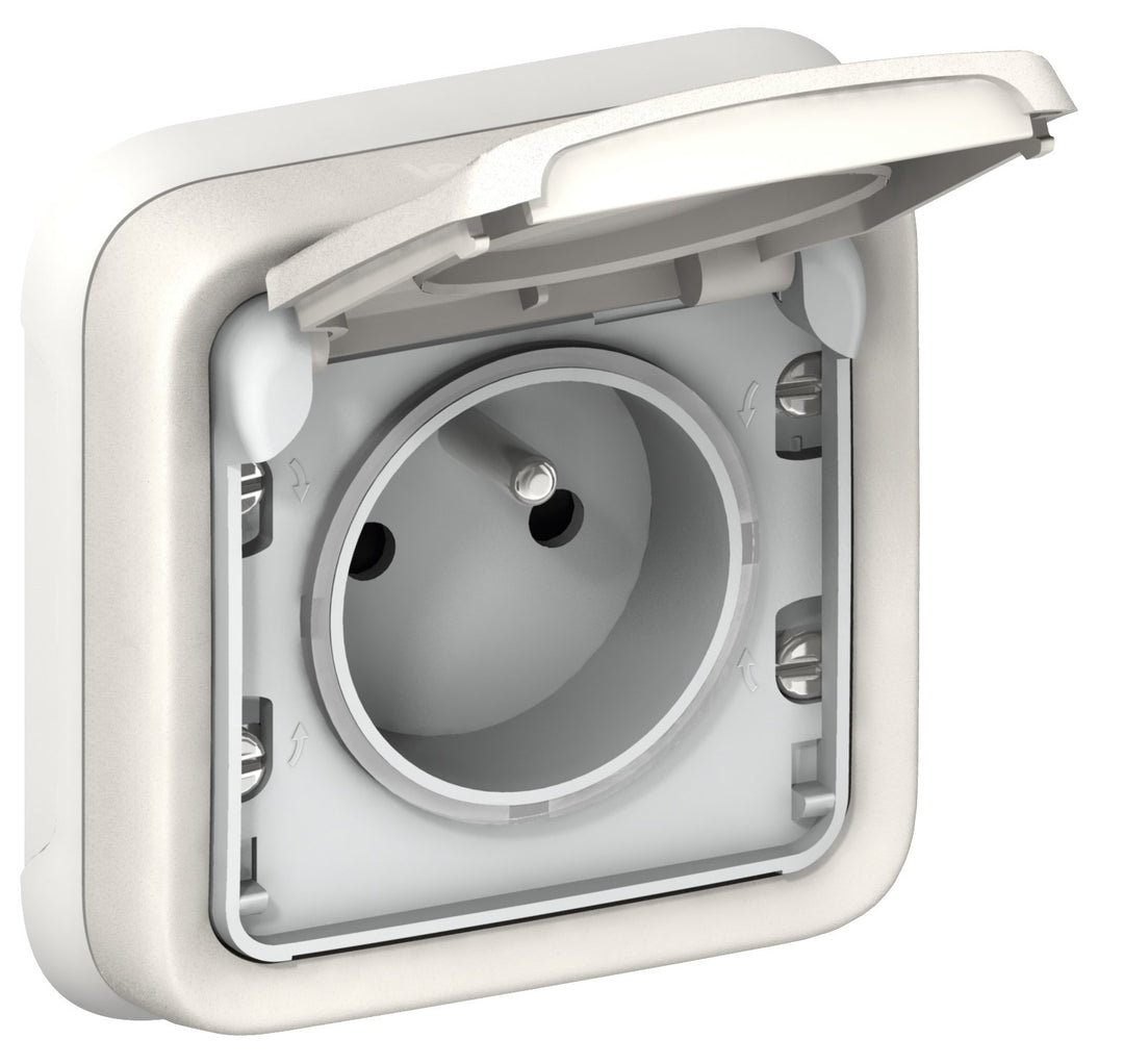 Legrand Plexo leg69870 Steckdose mit Erde Unterputz weiss