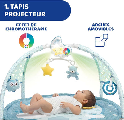 Chicco Enjoy Colours 3in1 Spielmatte, Multifunktionsspielbogen für Neugeborene mit Baby Aktivitätend