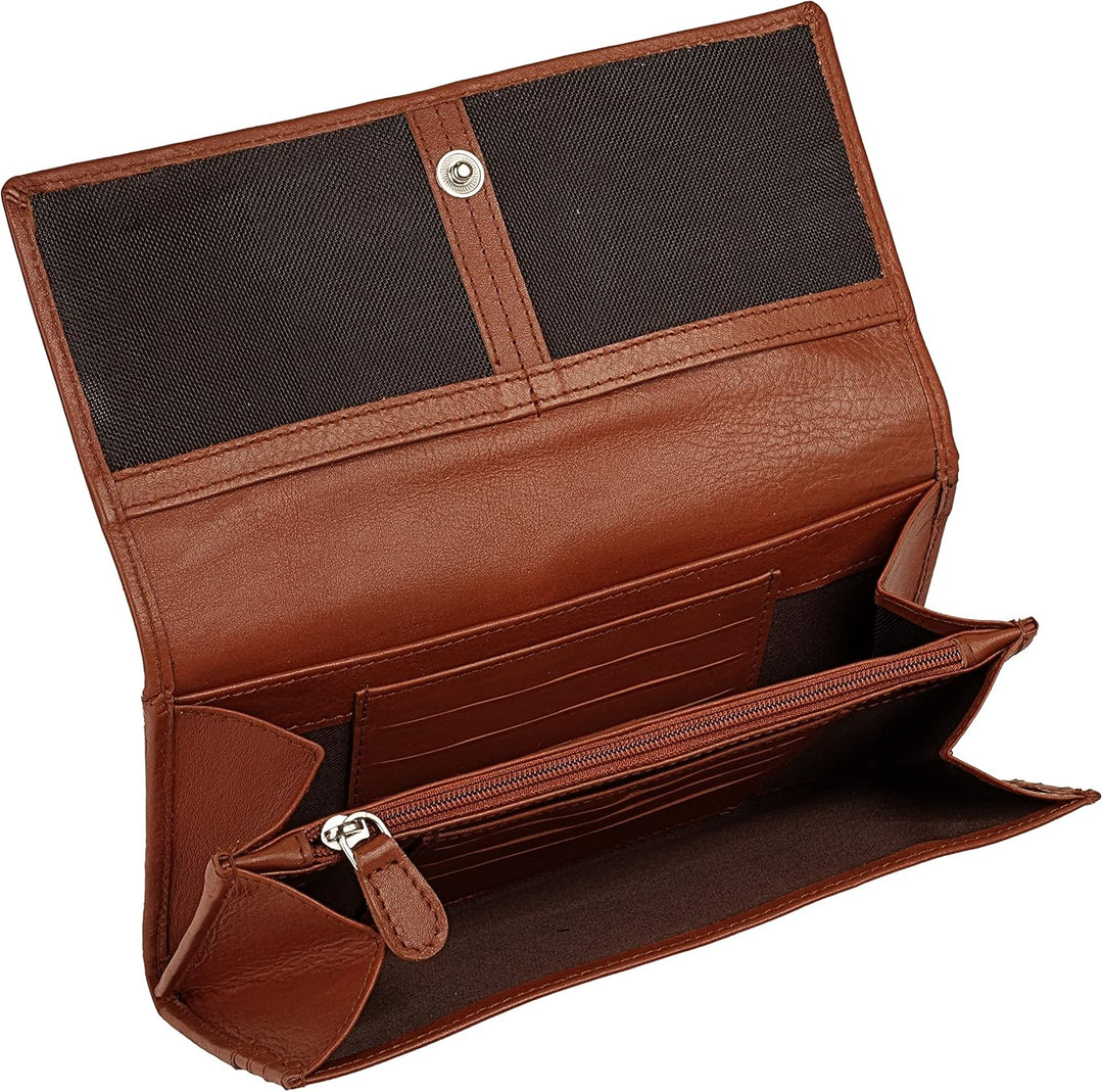 bruno banani Geldbörse Echt Leder Damen | | 020576, Cognac
