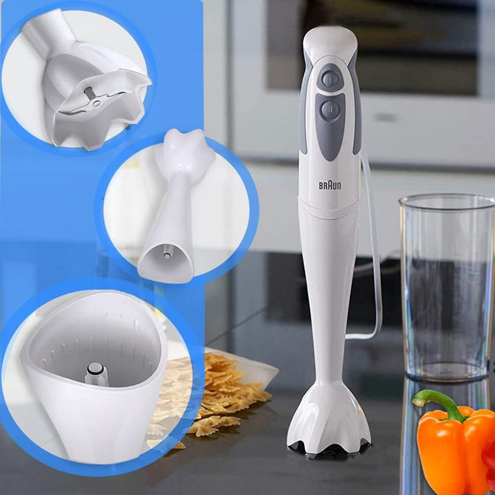Anakel Home Mixeraufsatz 4193 Stabmixer ersatzteile kompatibel und Braun Weiss I Kunststoff 2 Wellen