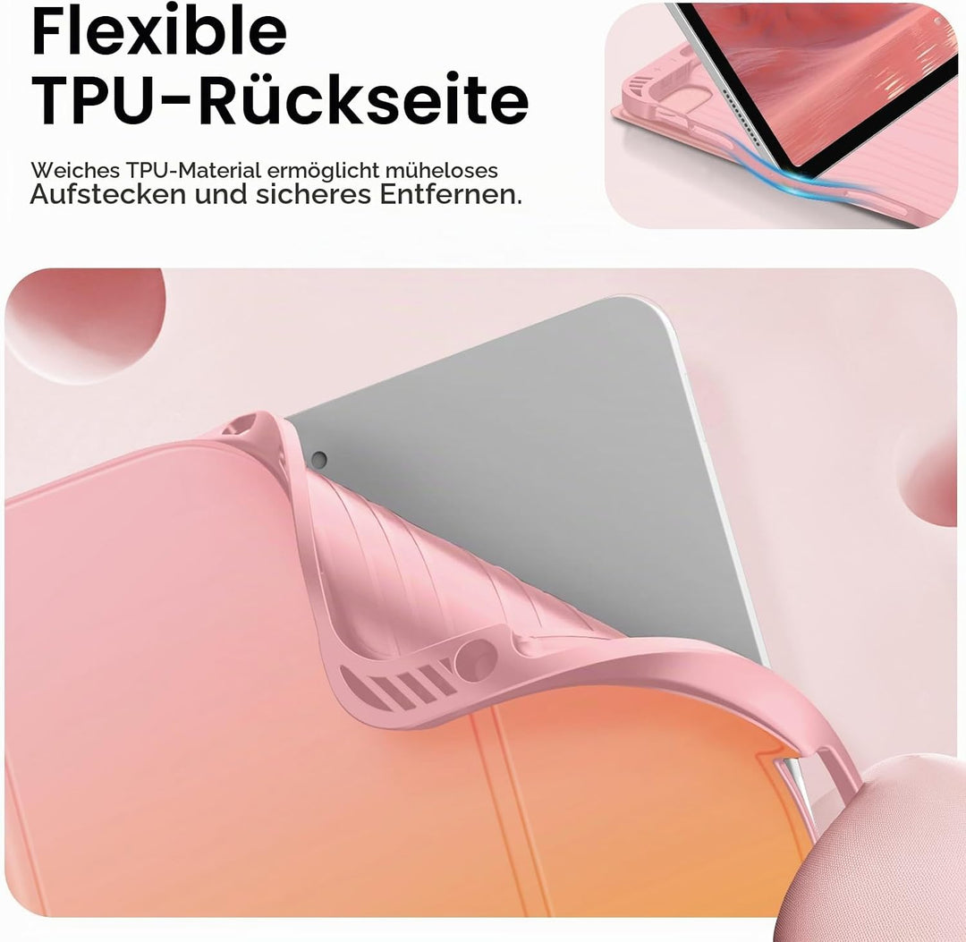 FINTIE Hülle mit Tastatur für iPad Air 11 Zoll M4/M3/M2 (2026/2025/2024), iPad Air 5./4. Gen 10,9 Zo