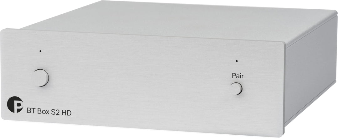 Pro-Ject BT Box S2 HD, Audiophiler hochauflösender Bluetooth 5.0 Empfänger, unterstützt aptX-HD, Sil