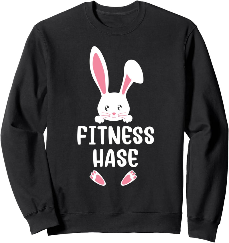 Fitness Hase Ostern Osterhase Partnerlook Outfit Oster Sweatshirt